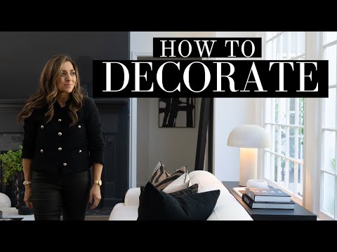 HOW TO DECORATE | DECORATING WITH BLACK | DECORATE WITH ME | DESIGNER TIPS AND TRICKS