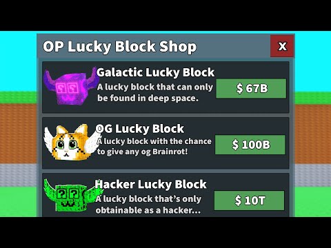 $0 To $100 Trillion But There's an OP LUCKY BLOCK SHOP!