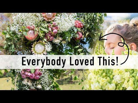 Creating Bespoke Wedding Bouquets, Buttonholes, Corsage and Floral Arbour from the Cut Flower Farm!