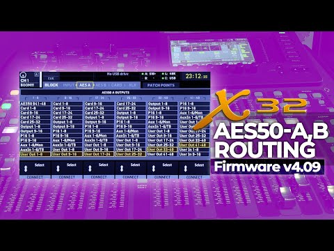 Using AES50 to Send and Receive Audio on x32 W/Stage Boxes