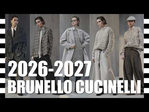 🔥 BRUNELLO CUCINELLI Fall-Winter 2026-2027 Collection at Milan Fashion Week with a STOP Shot. FW ...