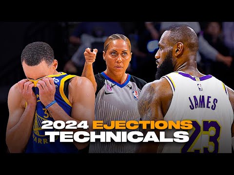 NBA "Crazy Ejections & Technicals" Moments of 2024 Season 😳