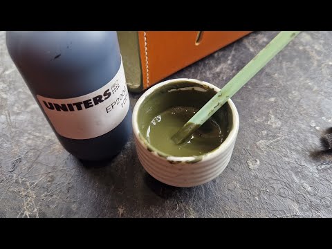 Leather Edge Painting. LIVE In The Workshop