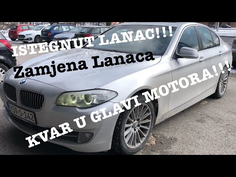 BMW 520d F10 2.0d N47 2011god -ZAMJENA LANACA - ISTEGNUT LANAC - KVAR U GLAVI MOTORA!!!
