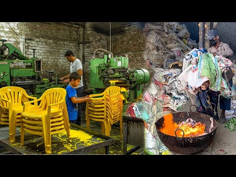 "Unbelievable! Plastic Chairs Made from Waste Plastic Polythene Bags!"