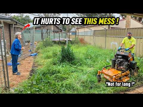 She Lost HALF HER YARD and was left with this! We had to Help!