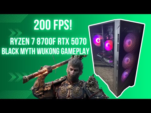 Black Myth Wukong: 200+ FPS Ryzen 7 8700F RTX 5070 Prebuilt PC