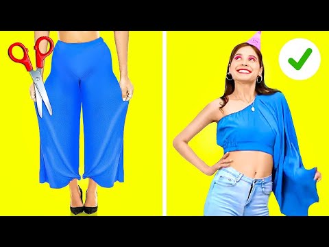 TOLLE DIY-KLEIDER-HACKS || Geniale Klamottenideen & Tricks, um beliebt zu werden von 123 GO! GOLD