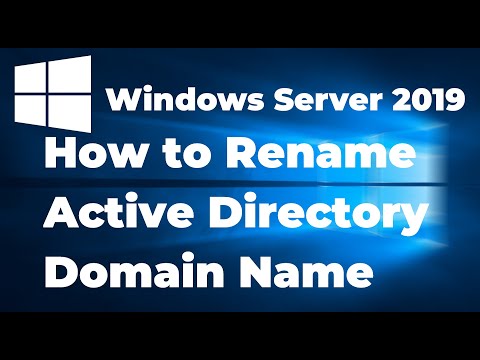 How to Rename Active Directory Domain Name in Windows Server 2019
