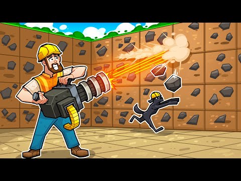 I used a MINIGUN to mine coal!