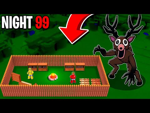 Crafting MOST SECURE Base In 99 Nights in the Forest🔦