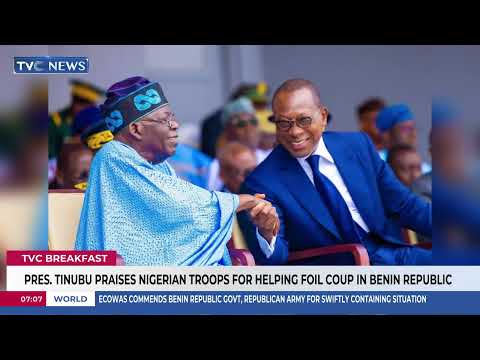 President Tinubu Praises Nigerian Troops For Helping Foil Coup In Benin Rep