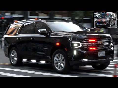 Law enforcement and emergency vehicles responding during UN General Assembly 🚨