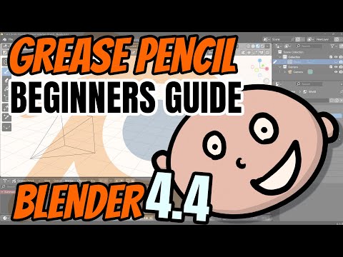 Grease Pencil Drawing for Absolute Beginners in Blender 4.4