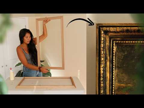 How to build (easy) custom vintage gold frame