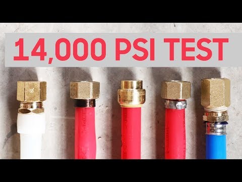 Can we blow off these PEX fittings?  Sharkbite vs Viega vs Uponor