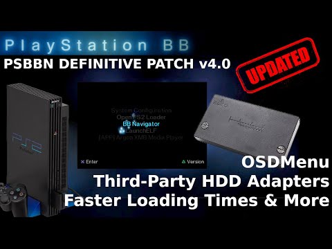PSBBN Update: Definitive Patch v4.0 - OSDMenu, 3rd Party HDD adapters and more!