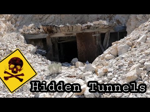 Exploring an ABANDONED HIGHWAY + Old Mine Tunnels Near Tonopah Test Range
