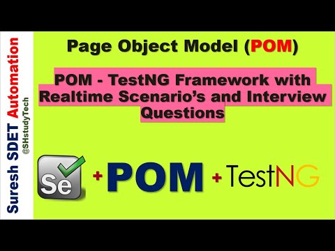 Page Object Model with TestNG Framework | POM pattern with TestNG | Part  - 1 | SDET