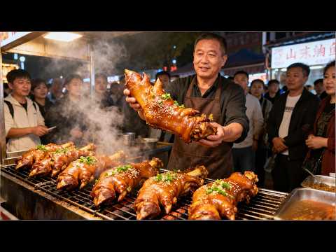 山东诸城大哥做非遗美食烤肉,一天能卖4吨肉,满口飘香肥而不腻!【好食勇哥】