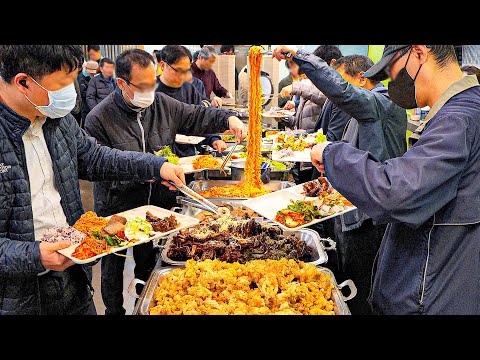 The customers are flocking in! Korean buffets visited by 2000 people every day - Korean street food