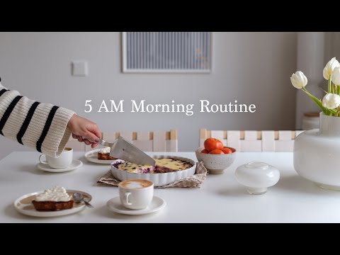 5 AM  Morning Routine I Calm & Productive Morning I Mind Reset I Slow living