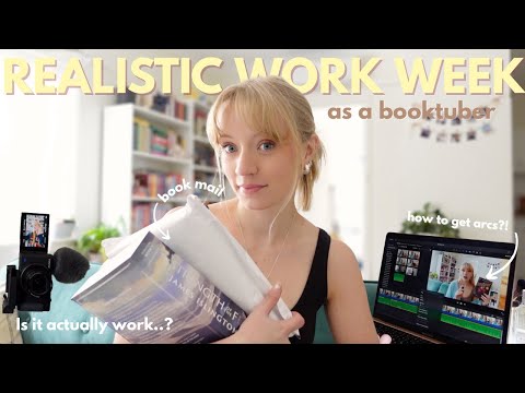A *very realistic* work week as a booktuber! (book mail, editing, podcast)