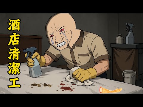 酒店清潔工的一生：經常看到刺激的畫面 | 辛苦又刺激 | wojak | 動畫 | 工作