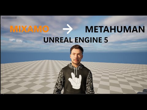 How to use mixamo animations with metahuman - Unreal Engine 5