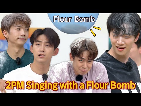 2PM is Singing with a Flour Bomb!💣