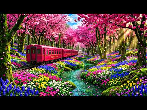 (No Ads) Beautiful Spring Melodies 🌿 Gentle Relaxing Music to Calm the Soul and Ease the Mind