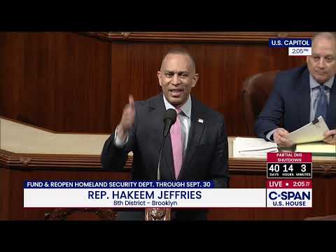 Leader Jeffries Floor Remarks Against Republican Bill Funding ICE Brutality