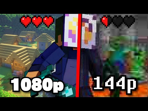 Minecraft but the Video Quality = My Health