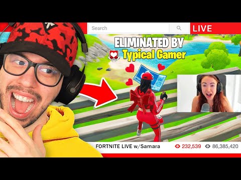 I Stream Sniped My Girlfriend.. She RAGED! (Fortnite)