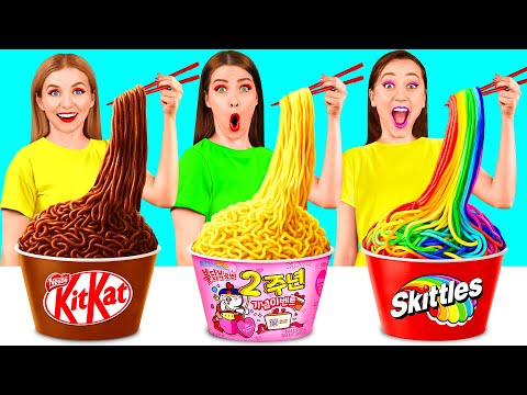 リッチvsブロークvsギガリッチフードチャレンジ | 面白い瞬間 KiKi Challenge