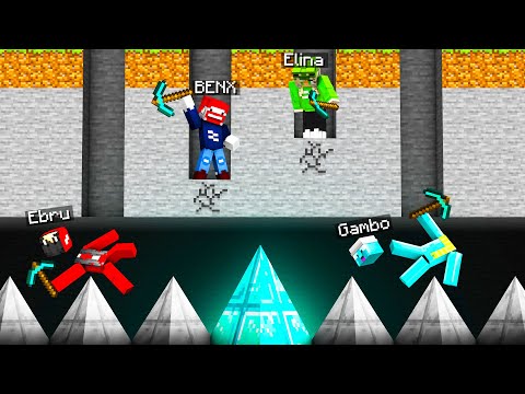 WHO'S THE DARINGEST? with Benx, Elina, Ebru, and Gambo in Minecraft