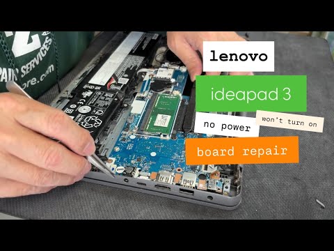 lenovo ideapad 3 no light and won’t power on board repair