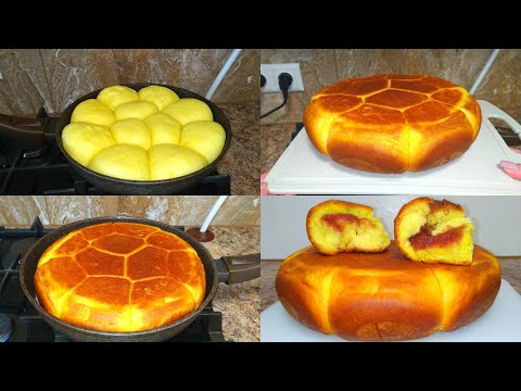 Stuffed Buns in a Frying Pan! You'll be delighted! Fluffy as fluff!