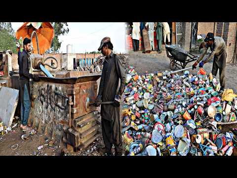 How to Recycle Waste Teen Scrap: Complete Process of Manufacturing Premium Quality Iron Rod