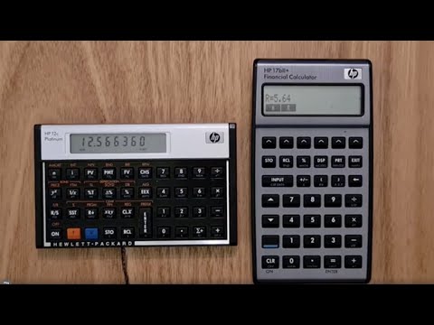 Comparison of HP 12C and HP 17BII+ Financial Calculators
