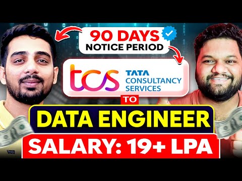 SDE in TCS to 19+ LPA Data ENGINEER🔥 90 DAYS Notice Period CHALLENGE
