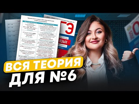 ВСЯ ОРФОГРАФИЯ для ОГЭ по русскому языку / ВСЯ теория для 6 задания русский язык ОГЭ