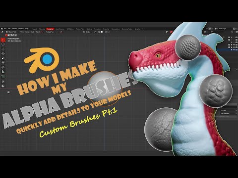 How to Make Alpha Brushes in Blender (Making Custom Brushes pt.1)