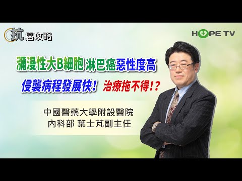 治療拖不得！「瀰漫性大B細胞」淋巴癌惡性度高！〡ft.中國醫藥大學附設醫院內科部 葉士芃副主任〡【抗癌攻略】