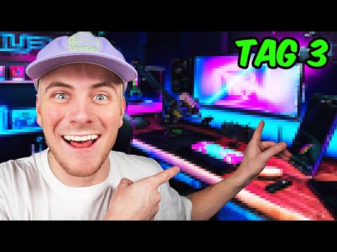 Traum STREAMING RAUM in 72H selber gebaut!👷‍♂️