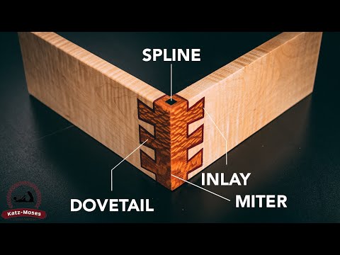 SPLINED and Inlaid, Mitered Dovetail Corner - Joint of the Week Redemption