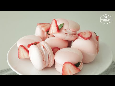 Adorable Pink Strawberry Macarons Recipe | Valentine's Day Treat