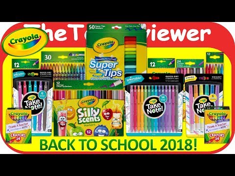 Crayola Back To School Haul 2018 Take Note Silly Scents Supply Unboxing Toy Review by TheToyReviewer