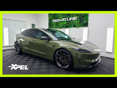NEW XPEL Colour Paint Protection Film Tesla Model 3 Performance PT.2!
