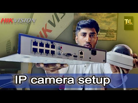 HIKVISION IP camera & NVR Full setup A to Z | ip camera setup  Bangla | poE NVR setup | bangla